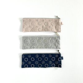 ポーチ［砂粒］navyの画像
