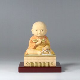 木彫り　弘法大師　童仏2406の画像