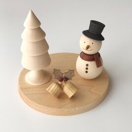 雪だるまとツリーの画像