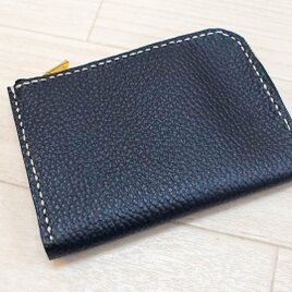 国産本革　馬革　コンパクト財布　ミニ財布　ハンドメイド　本革　手縫いの画像
