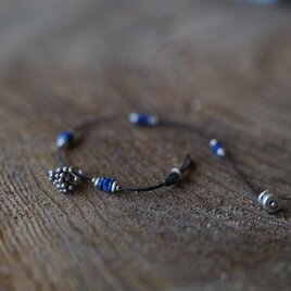 -Lapislazuli- code braceletの画像