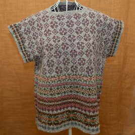 フェアアイルのチュニック、切り替え模様