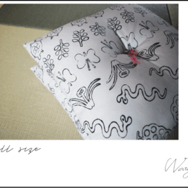 『cotton zabuton 48 』grayの画像