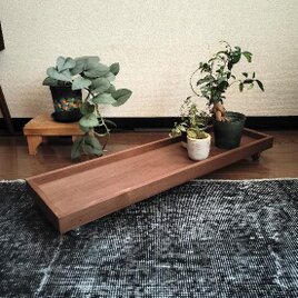 キャスター付き観葉植物ラック 飾り台 マルチテーブルの画像