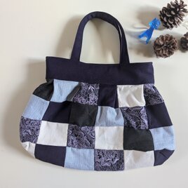 パッチワークのふんわりバッグ♪