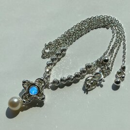 『 Seasonal flower ( Abundance-bm-rdpt+P ) 』Necklace by SV925