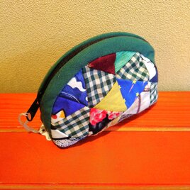 豆絞り×浴衣 手さげバッグ（小） | iichi 日々の暮らしを心地よくする 