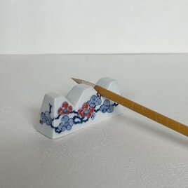 梅絵筆置き(2本置き用)