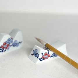 梅絵筆置き (1本用)