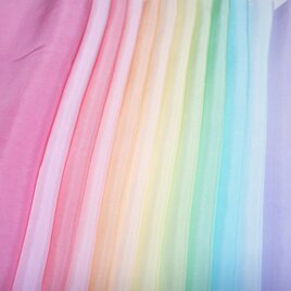 (Q-01）正絹　胴裏（着物の裏地）　手染め胴裏　12枚　はぎれセット　カラフル可愛い　つまみ細工用布の画像