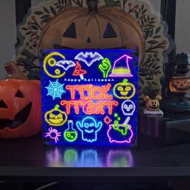 【速達対応】ハロウィン ハロウィーン ホラー 仮装 パーティー 照明 看板 置物 雑貨 ライトBOX 電飾看板 電光看板の画像