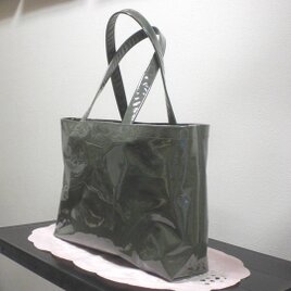 ＜ワケあり＞BagビニールA4Long／無地（緑）の画像