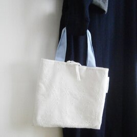 cutwork刺繍×linen Tote&Pouchの画像