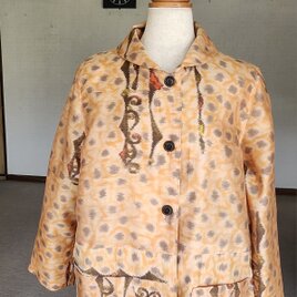 着物リメイク 大きな襟のコート | iichi 日々の暮らしを心地よく