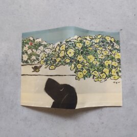 絵本なブックカバー『クマバチと犬』の画像