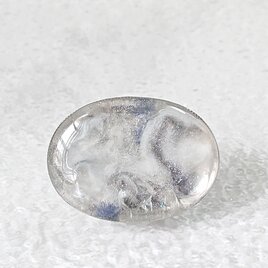 No.25  薄氷(うすらい)  帯留め 天然石(クォーツ、クラック水晶他)使用 氷 アイスの画像