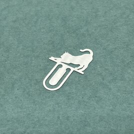 Cat-8-Bookmark Clip type3 Silver [Oder Production 7days]の画像