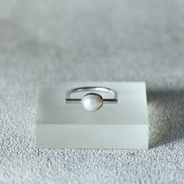 egg ring #2【Silver925+淡水パール】の画像