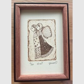 銅版画「duet」の画像