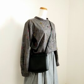 スタンドカラーブラウス flowers and grass  Ｍ~Lサイズの画像