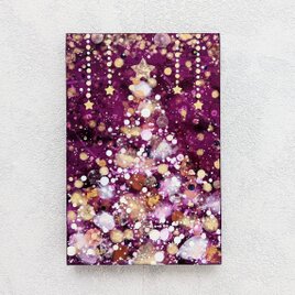 クリスマスツリー　パープルの画像