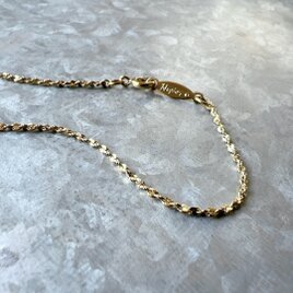 BN3-【 NAPIER 】ネイピア・ヴィンテージブレスレット Gold Tone Chain Braceletの画像