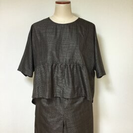 白大島紬のコート 着物リメイク | iichi 日々の暮らしを心地よく