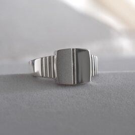 ljós og skuggi ring　Lサイズ ユニセックス シルバーリング　silver925　　の画像