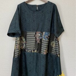 期間限定SALE✳︎紬と羽裏のオーバーブラウスの画像