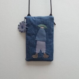 annco denim mobile case [blue]の画像