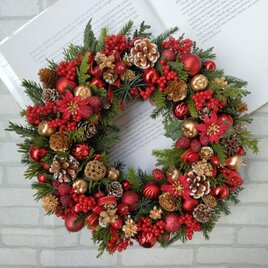 (送料無料)クリスマスリースの画像