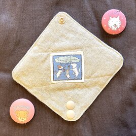 オーガニックコットン（薄）＋リネン　布ナプキンG 　小さいです！の画像