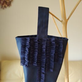 チュールワンハンドルバッグ＊NAVY＊の画像