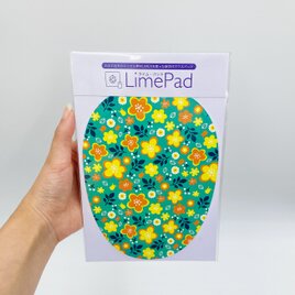 【マウスパッド】ビタミンカラー ライム オレンジウム 小花 防水 薄い サステナブルグッズ PCグッズの画像