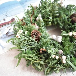 (再販)森のクリスマスリース
