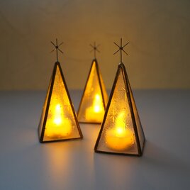 【ステンドグラス】キャンドルホルダー　昭和ガラス（銀河）