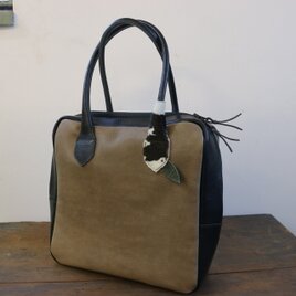 2トーンカラーのボストンbag