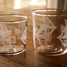 〈 souvenir 〉 glass ｜ 親子のグラス - birdの画像