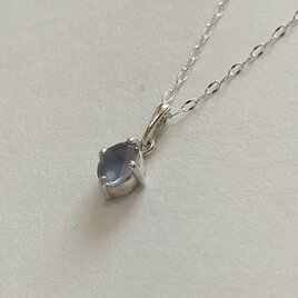 ブルーアゲートのネックレス (一点物) ☆トップのみなら値段変更します☆の画像