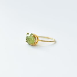 水晶×漆ring 【白葡萄】の画像