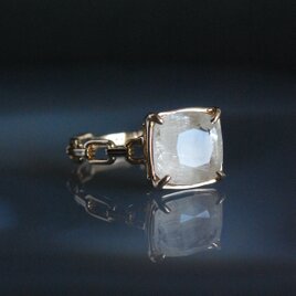 White Gardenquartz ホワイトガーデンクォーツ リング 【１点限定】 | iichi  日々の暮らしを心地よくするハンドメイドやアンティークのマーケットプレイス