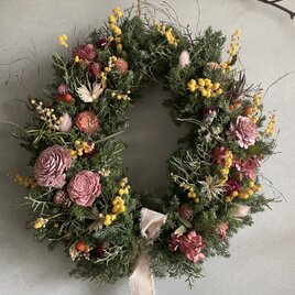 ◯受注製作◯dried flower wreathの画像