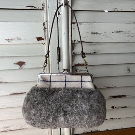 A様専用 ファー ウール がまぐちの画像