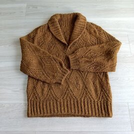 へちまカラーのゆったりセーター