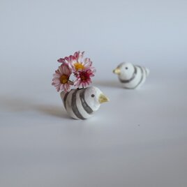 しま小鳥（小）/ 花器　花瓶の画像