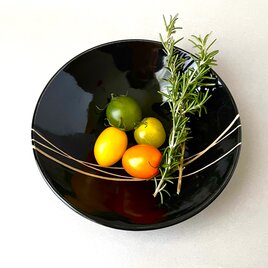 皿 (小) 黒 black / ライン line