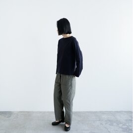 size1完売/MVSコットン/センターバックロンティー/dark navy/size1•2の画像