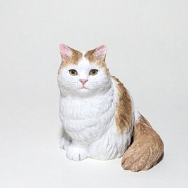 参考作品✽木彫り猫〈オーダーメイド〉の画像