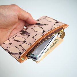 スリム フラグメントケース（※36柄）パス カード ミニ財布 牛革の画像