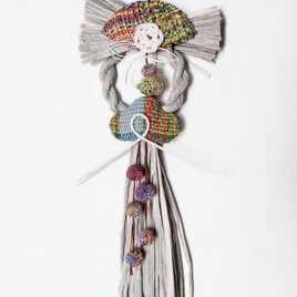 手織りがかわいい モダンなしめ縄かざり お正月